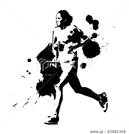 長距離ランナーのイラスト素材