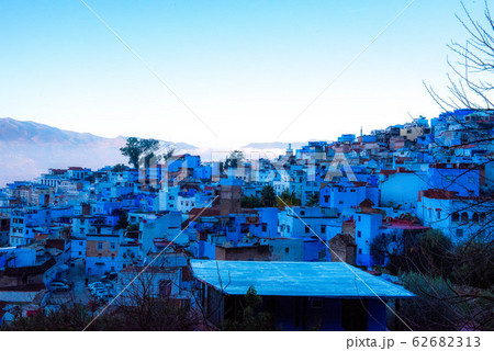 モロッコ　青い街　シャフシャウエン 62682313