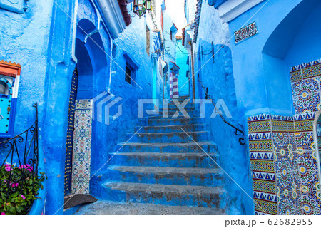 モロッコ 青い街 シャフシャウエン モロッコ 青い街 シャフシャウエン 62682955