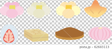 Set of Japanese sweets Set of Japanese sweets 62683113