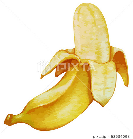 皮を剥いたバナナ バナナ のイラスト のイラスト素材