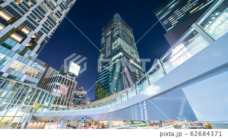 都市風景 渋谷夜景 渋谷署前交差点 都市風景 渋谷夜景 渋谷署前交差点 62684371