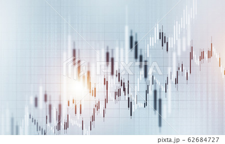 Financial and technology concept with graphs and charts on gray 62684727