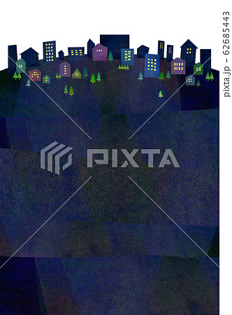 自然風景　住宅　夜空 62685443