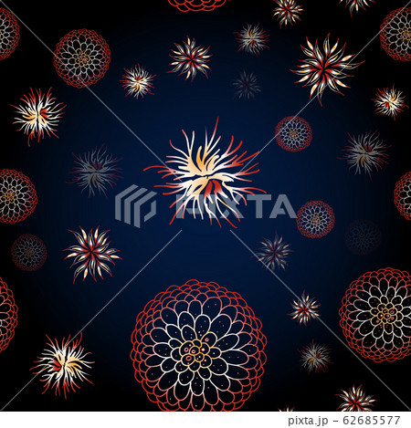 Seamless pattern of coronavirus microbes.のイラスト素材 [62685577] - PIXTA