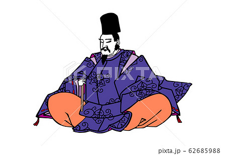 今様百人一首吾妻錦歌人84藤原清輔朝臣のイラスト素材 [62685988
