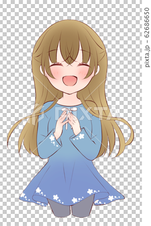 女の子　笑顔 62686650