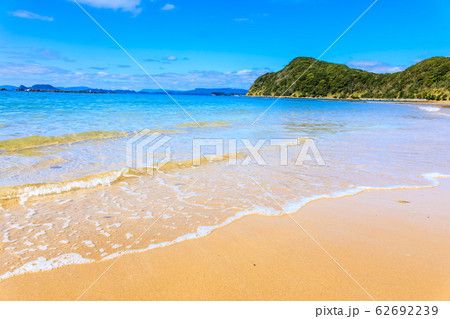 白浜海水浴場 長崎県佐世保市 の写真素材