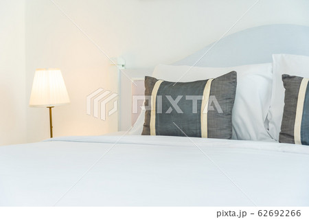 Pillow on bed decoration interior of bedroom interior 62692266