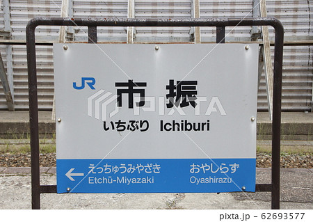北陸本線　市振駅（駅名標） 62693577