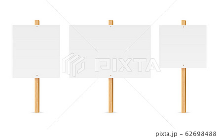 Realistic Detailed 3d Empty Template Mockup Table Protest Set. Vector Realistic Detailed 3d Empty Template Mockup Table Protest Set. Vector 62698488