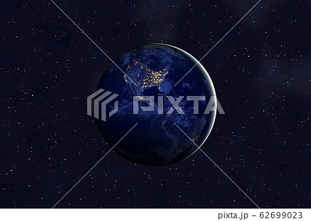 Blue planet among stars in universe Blue planet among stars in universe 62699023