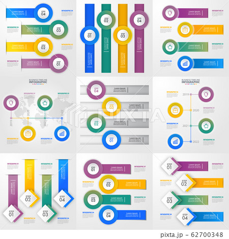 set of business infographics design template for 62700348