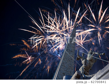 Fireworks over the Moscow, Russia Fireworks over the Moscow, Russia 62700841