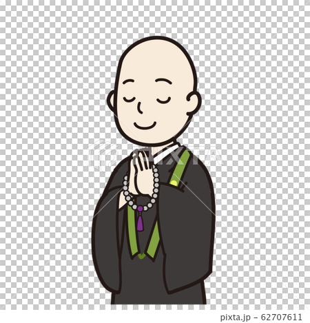 浄土真宗の僧侶（剃髪） 62707611