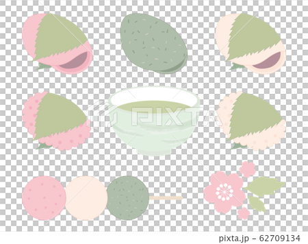 セット_春の和菓子 セット_春の和菓子 62709134