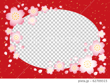 Sakura frame [Japanese style red] 62709315