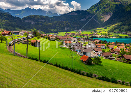 Lungern Old medieval village in the swiss alps. Lungern Old medieval village in the swiss alps. 62709602