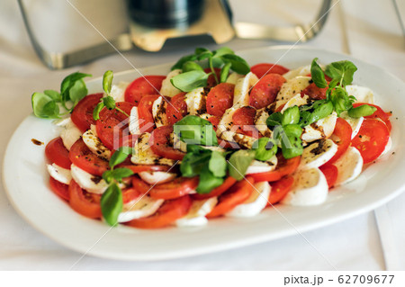 classic caprese salad close up classic caprese salad close up 62709677