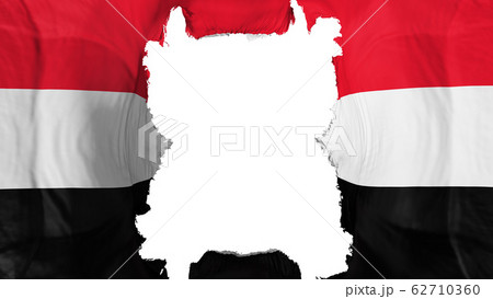 Ripped Yemen flying flag 62710360
