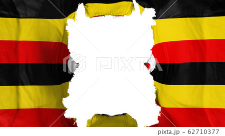 Ripped Uganda flying flag Ripped Uganda flying flag 62710377