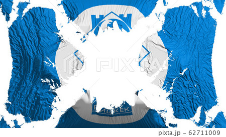 Bishkek torn flag fluttering in the wind Bishkek torn flag fluttering in the wind 62711009