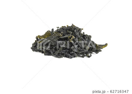 heap of dried kombu seaweed isolated on white heap of dried kombu seaweed isolated on white 62716347