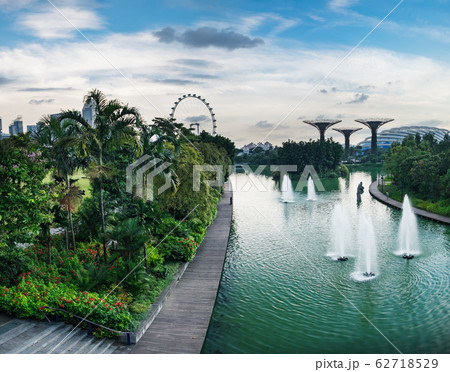 Gardens by the Bay after rain in Singapore 62718529