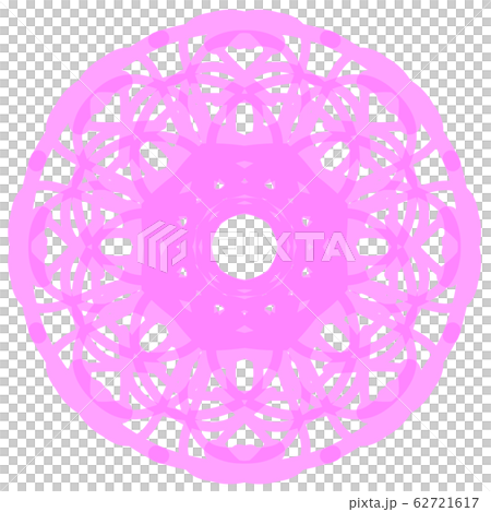 Circular pattern lace (pink) - Stock Illustration [62721617] - PIXTA
