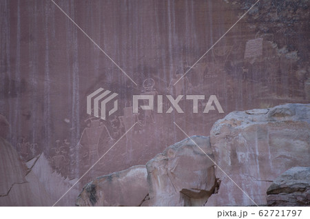 キャピタルリーフ国立公園　アメリカ　インディアン　壁画 62721797