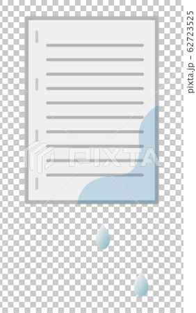 Documents wet with water 62723525