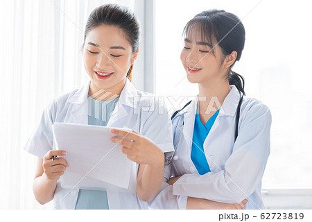 Two women doctor at the hospital Two women doctor at the hospital 62723819