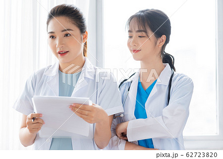 Two women doctor at the hospital 62723820