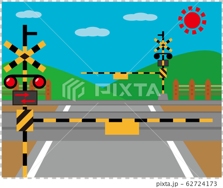 Railroad crossing railway icon - Stock Illustration [62724173] - PIXTA