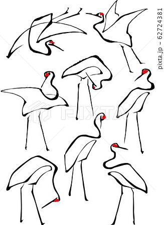 浮世絵　鶴　その12 62724381