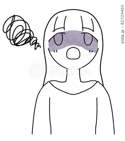 モヤモヤしているロングヘアの真っ白い女の子 モヤモヤしているロングヘアの真っ白い女の子 62724403