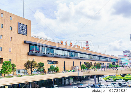 仙台駅周辺の都市風景の写真素材