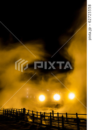 雲仙地獄（清七地獄）ライトアップ　【長崎県雲仙市】 62725558