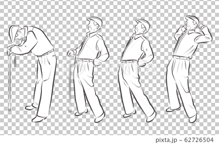 おじいさんの全身ベクターイラスト 62726504