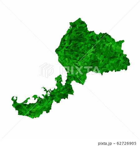 福井　地図　緑　アイコン 62726905