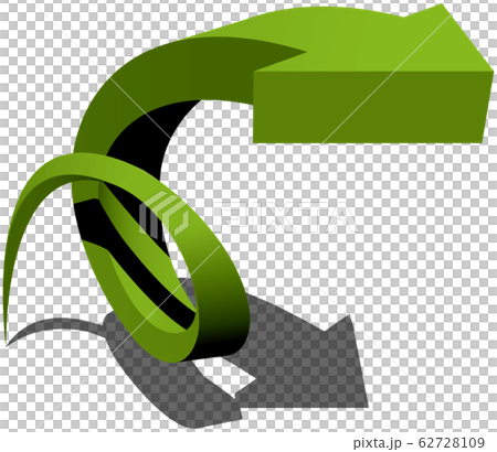 矢量圖逐漸增加循環箭頭圖像透明背景 62728109