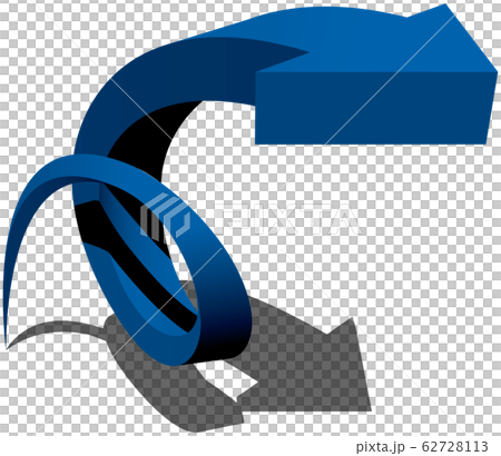 Vector illustration gradually increasing loop arrow image transparent background 62728113