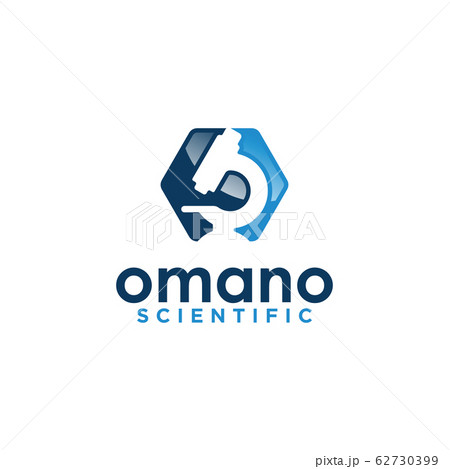 Omano Scientific logo design template 62730399