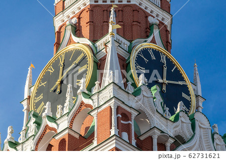 The Kremlin Clock or Kremlin chimes is a historic clock on the Spasskaya Tower of the Moscow Kremlin. Russia 62731621