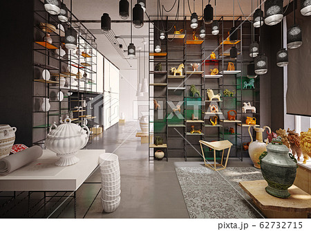 antique shop interior. antique shop interior. 62732715
