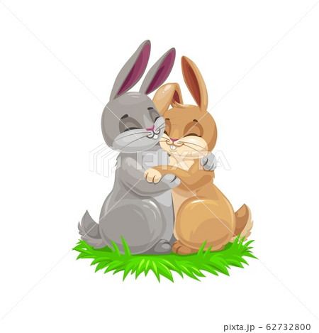Cartoon bunny couple, Easter holiday Cartoon bunny couple, Easter holiday 62732800