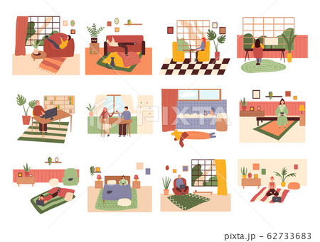 Collection of young men and women 62733683