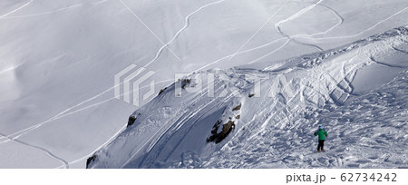 Skier on off-piste slope 62734242