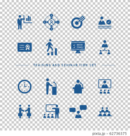 TRAINING AND SEMINAR ICON SET 62736375