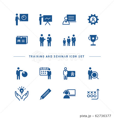 TRAINING AND SEMINAR ICON SET 62736377